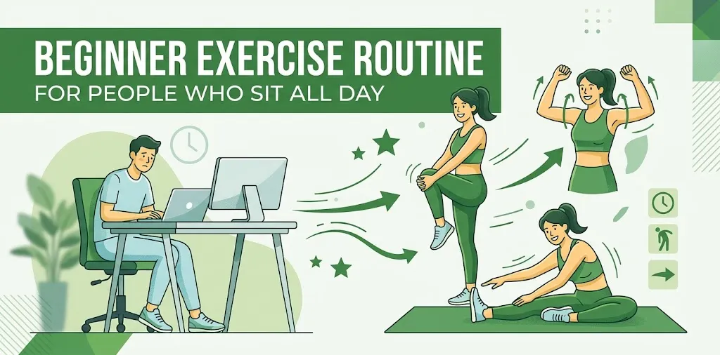 Beginner Exercise Routine for People Who Sit All Day