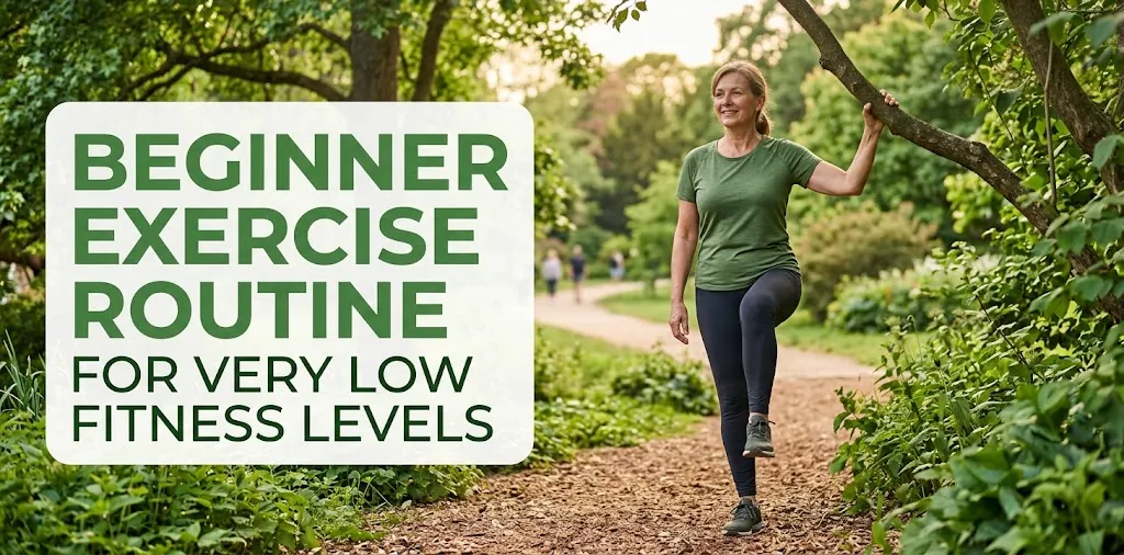 Beginner Exercise Routine for Very Low Fitness Levels